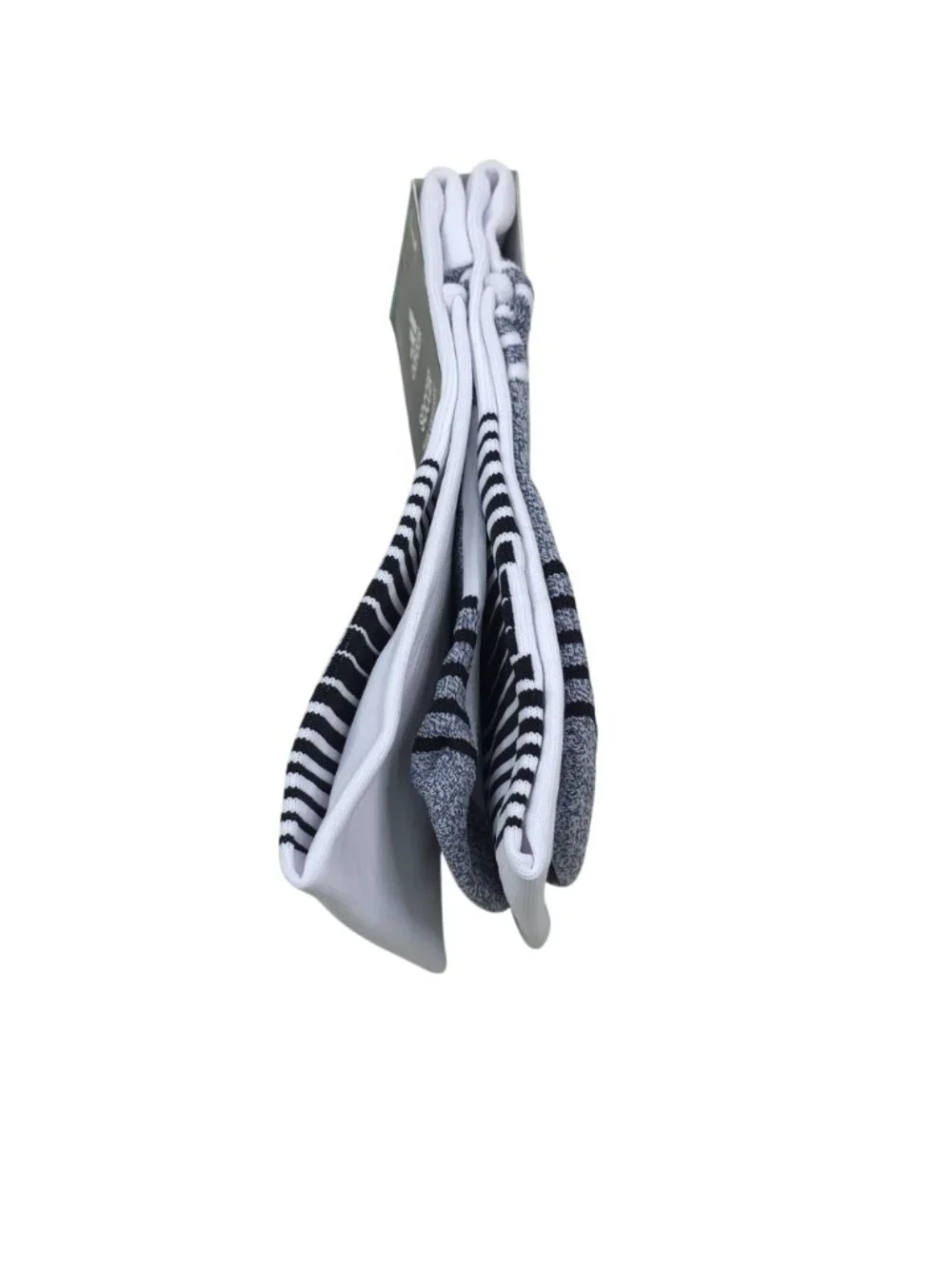 Adidas Team Speed Soccer Socks Large White & Black Aeroready Recycled Content